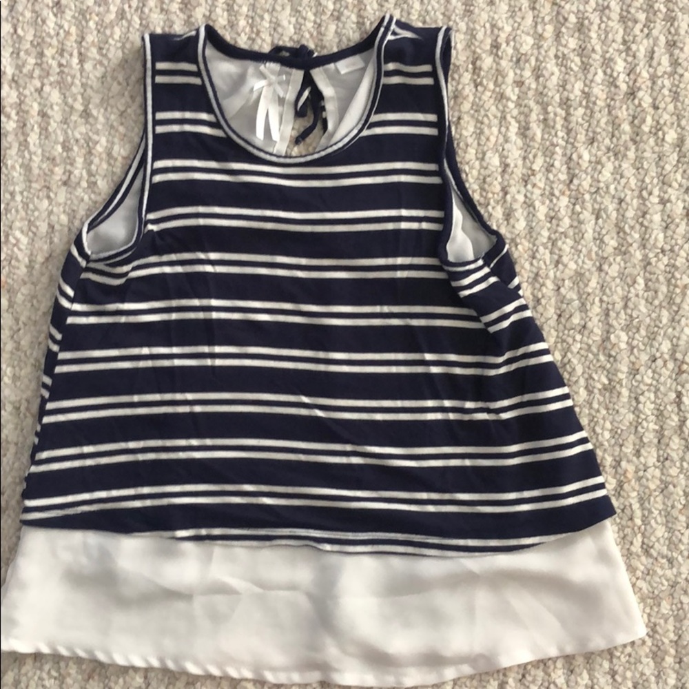 Girls open back, sheet lined tank.